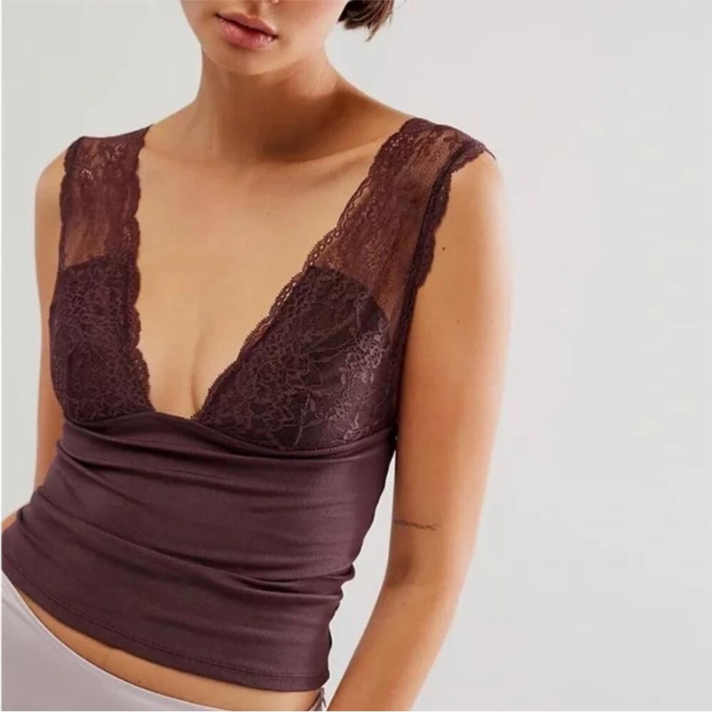 Free People Power Play Cami in Bittersweet